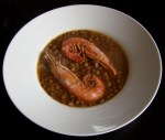 Lentejas con Gambas
