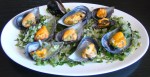 MEJILLONES CON MACHACADO DE AJO Y PEREJIL