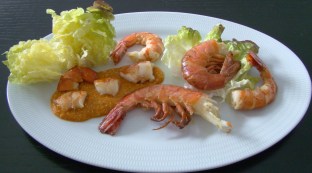 MOJO DE QUESO CON GAMBONES