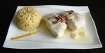 Filetes de fogonero con arroz al aceite de oliva