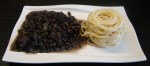 Judías negras con Espagueti (1)