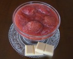 Mermelada de Fresas con chocolate blanco