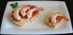 PAN CON TOMATE Y GAMBAS