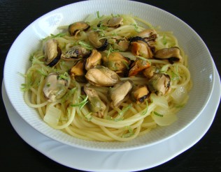 ESPAGUETIS CON MEJILLONES