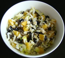 ENSALADA DE MIGAS DE BACALAO