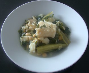 POTAJE CON BACALADO E ACELGAS