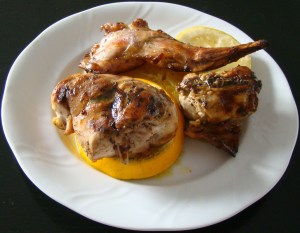 conejo al horno con naranja y limÓn
