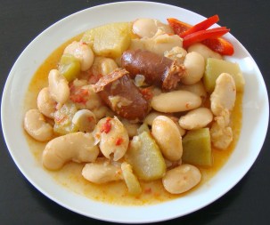 judÍas con chayota 1