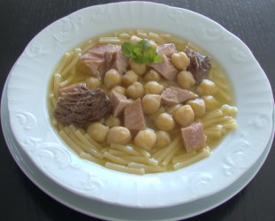 SOPA DE CARNE Y JAMÓN YORK