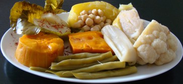 VERDURAS CON GARBANZOS