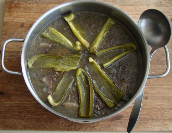 LENTEJAS CON PIMIENTO VERDE