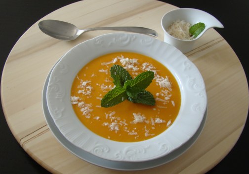 CREMA DE CALABAZA CON QUESO