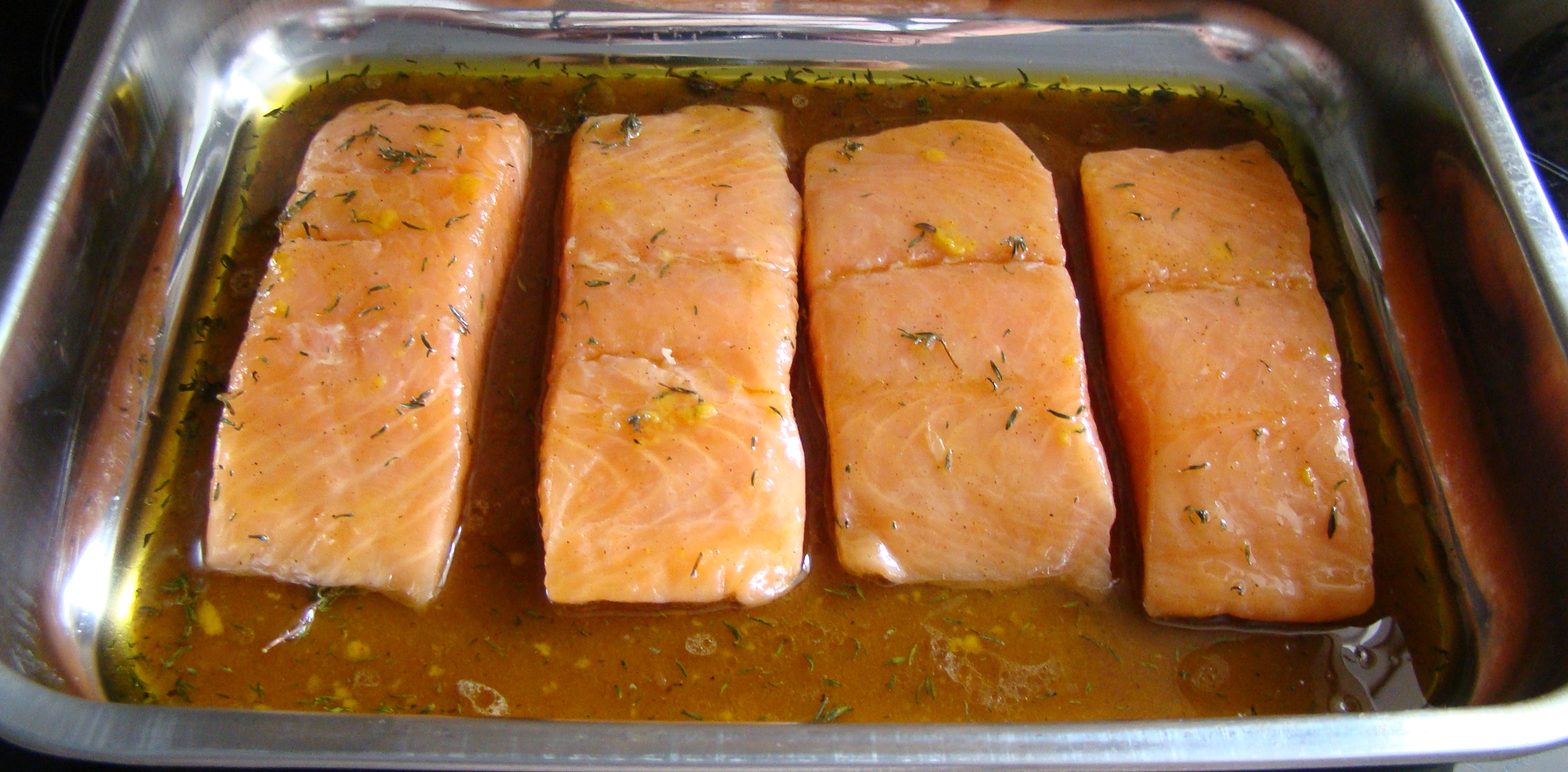 SALMÓN AL HORNO CON MIEL 1