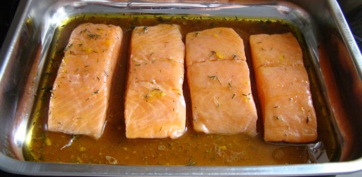 SALMÓN AL HORNO CON MIEL 1