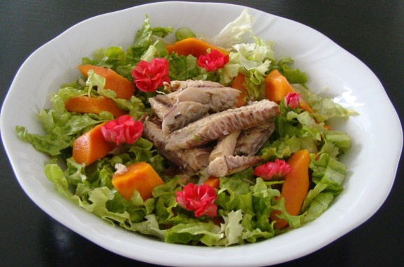 ENSALADA CON CABALLAS DE LATA